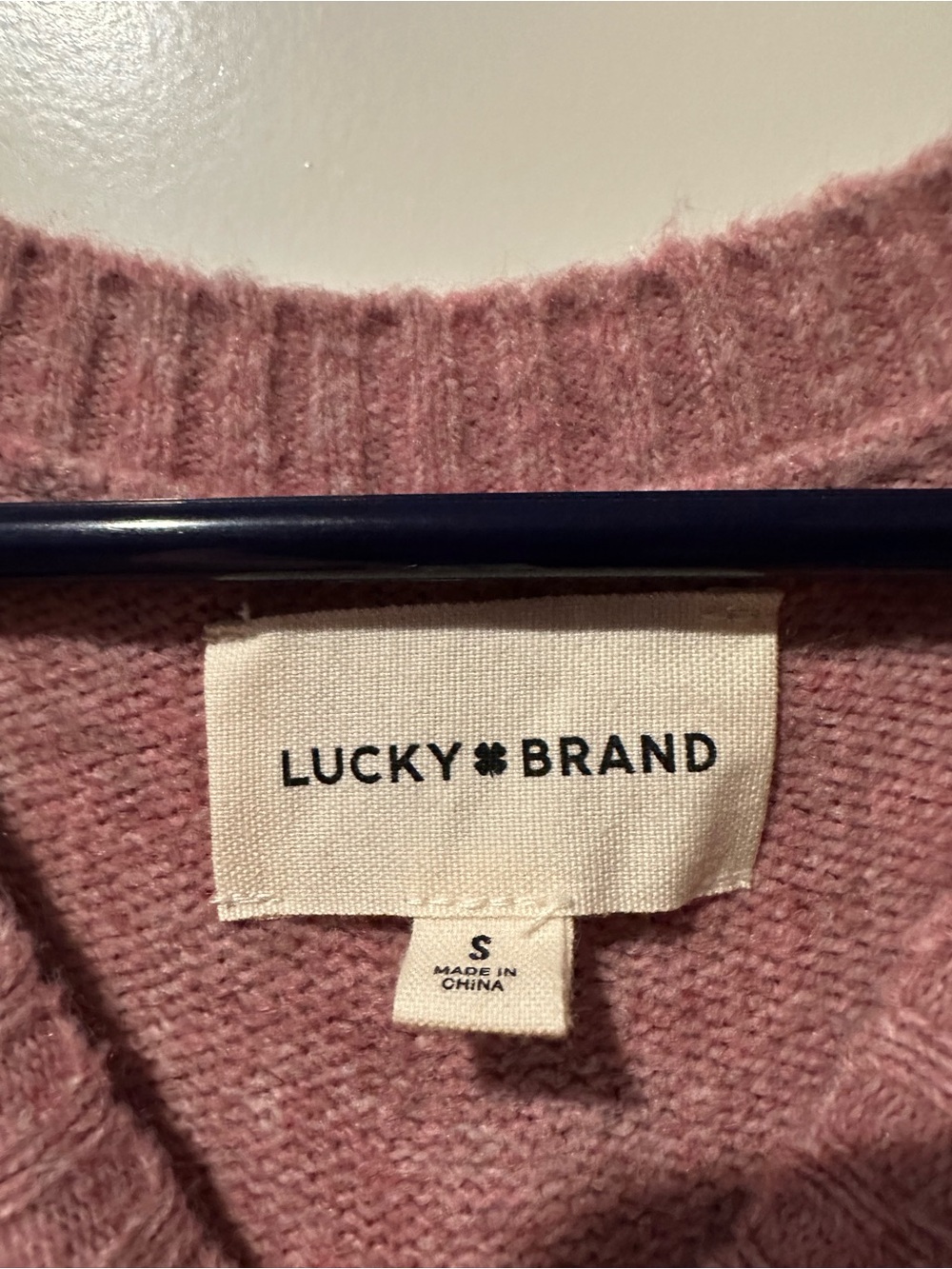 Lucky Brand Rose-Mauve Crewneck Sweater - Picture 4 of 5